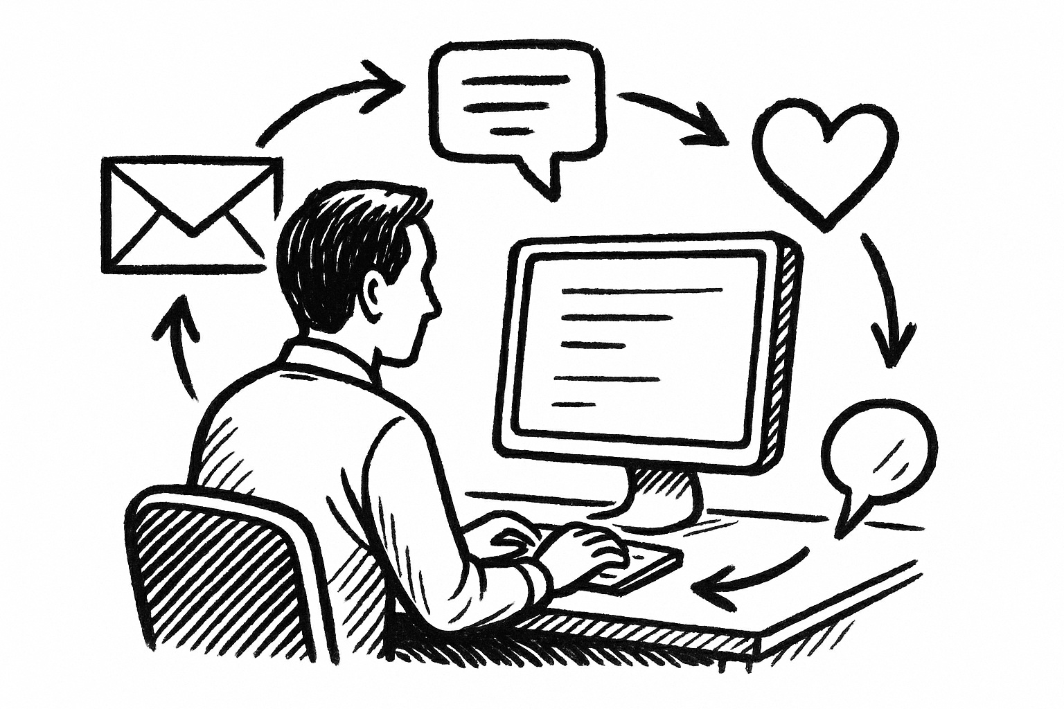 Illustration from Stay Connected - Unified Digital Communication